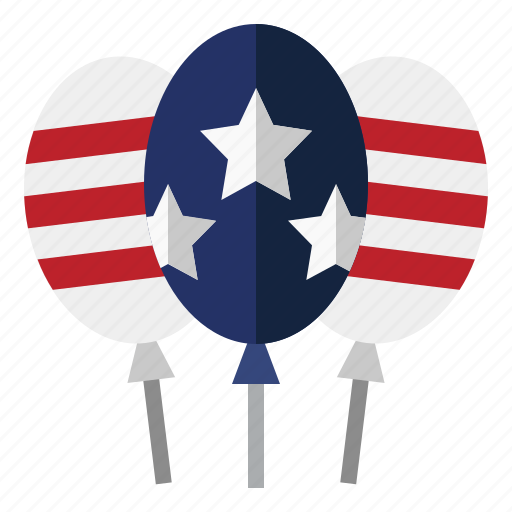 Balloons, decoration, party, usa, celebration icon - Download on Iconfinder