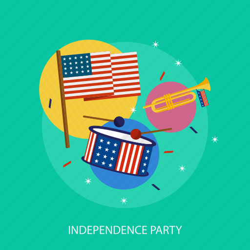 Flag, holiday, independence, music, party, state, usa icon - Download on Iconfinder