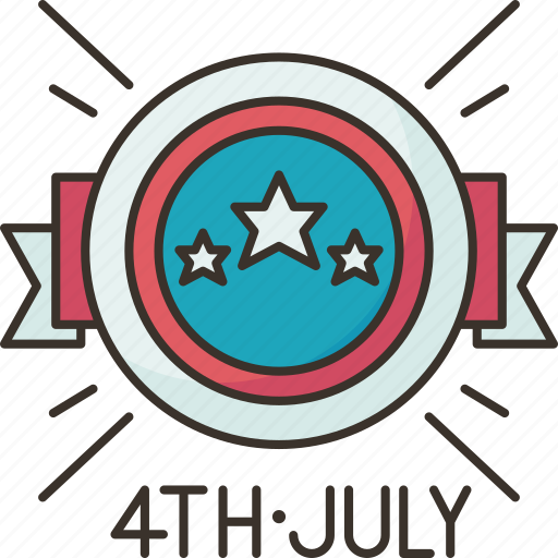 Badge, fourth, july, holidays, celebrate icon - Download on Iconfinder