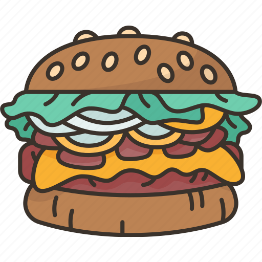 Burger, food, meal, dining, cuisine icon - Download on Iconfinder