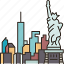 city, new, york, liberty, metropolitans