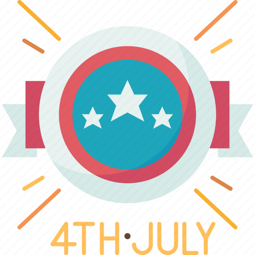Badge, fourth, july, holidays, celebrate icon - Download on Iconfinder