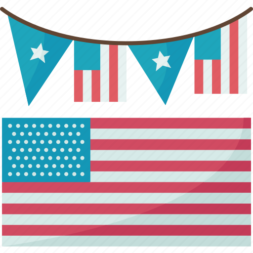Decorations, american, patriotism, celebrate, party icon - Download on Iconfinder