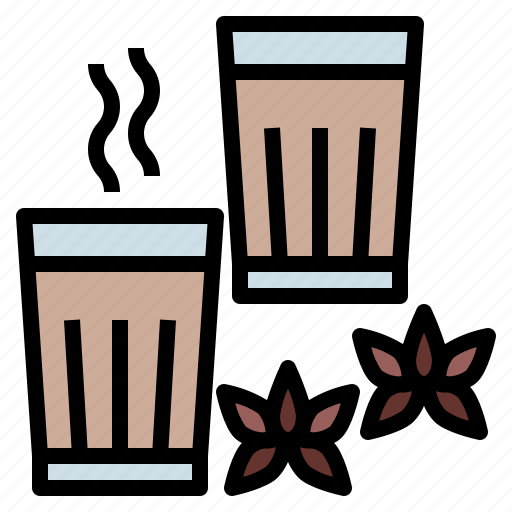 Chai, tea, cup, hot, drink, glass, india icon - Download on Iconfinder
