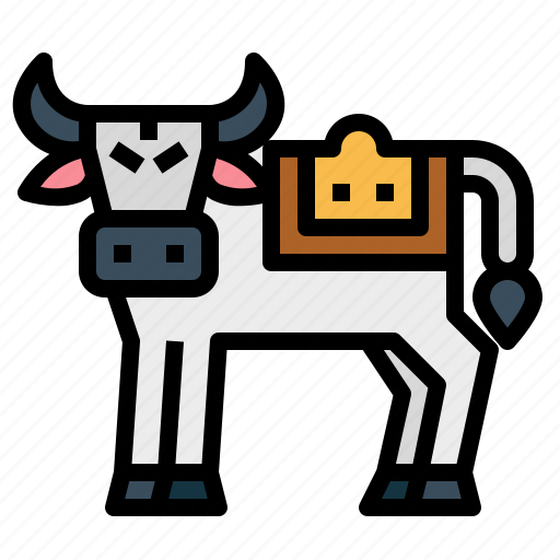 Cow, india, hinduism, animal, religion icon - Download on Iconfinder