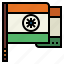 flag, india, country, nation, world 