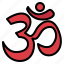 om, religion, signs, buddhism, india 
