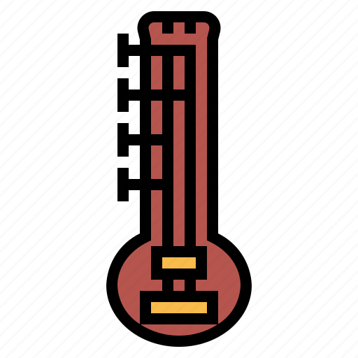 Sitar, string, instrument, musical, music, india icon - Download on Iconfinder