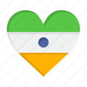 flg, heart, heartflag, indian