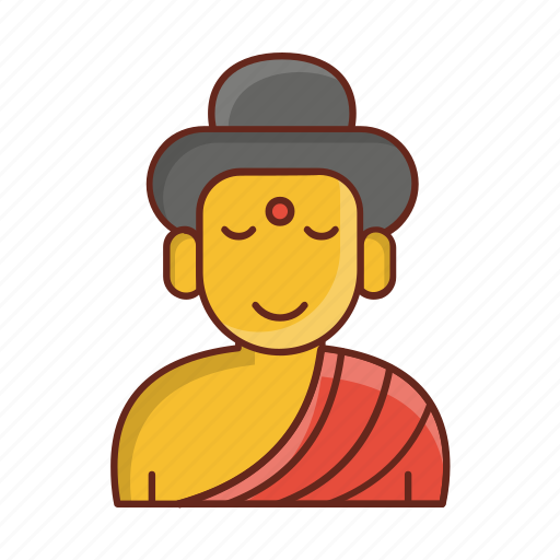 Buddha, monk, indian, faith, culture icon - Download on Iconfinder