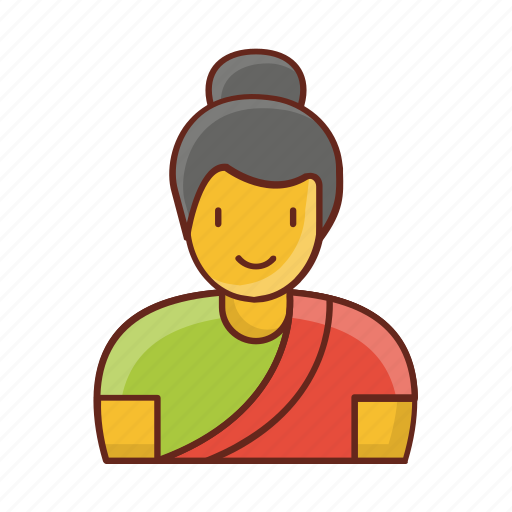 Indian, female, girl, women, lady icon - Download on Iconfinder