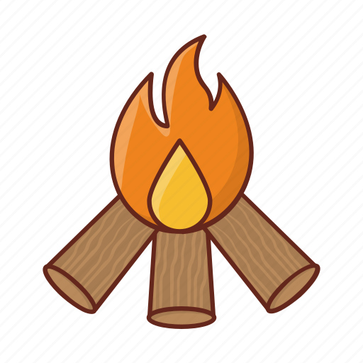 Bonfire, wood, burn, camp, indian icon - Download on Iconfinder