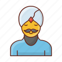 sikh, man, indian, culture, male