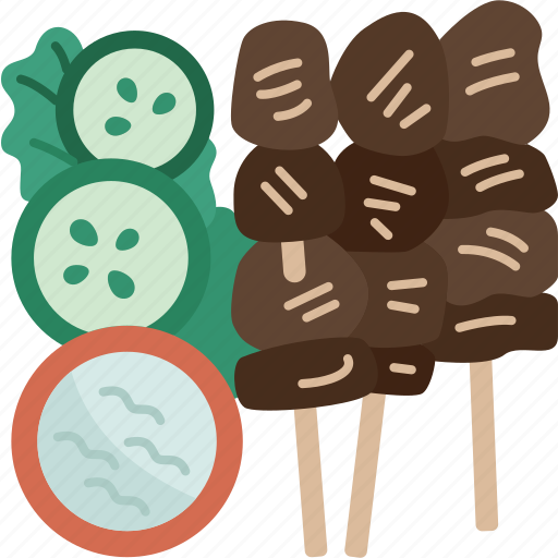 Satay, skewer, meat, cuisine, indonesian icon - Download on Iconfinder