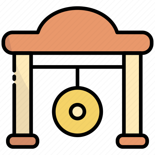 Gong, music, instrument, indonesia, culture, traditional icon - Download on Iconfinder