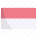 flag, country, national, nation, flags, asian, indonesia