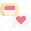 indonesia, flag, country, chat, talk, love, nationalist 
