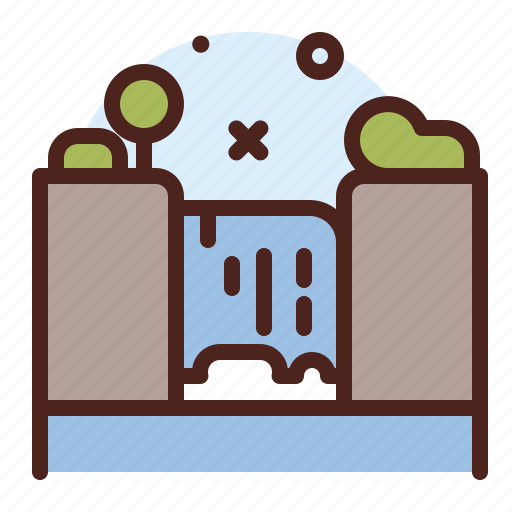 Waterfall, culture, nation icon - Download on Iconfinder