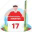 indonesian, calendar, agustus, august, activity, indonesia, date, schedule 