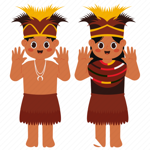 Traditional, papua, fashion, culture, indonesia, dress, person icon - Download on Iconfinder