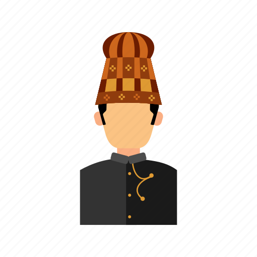 Traditonal dress, traditional, culuture, indonesian, avatar, user, people icon - Download on Iconfinder