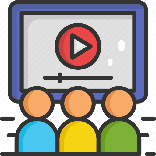 Movie, video, video player, watching, watching tv icon - Download on Iconfinder
