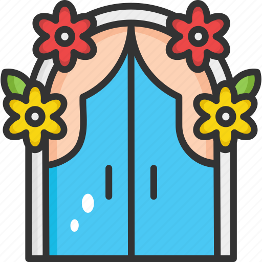 Celebration, decoration, flower, flowers, window icon - Download on Iconfinder
