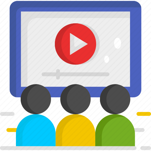 Movie, video, video player, watching, watching tv icon - Download on Iconfinder