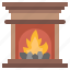 fireplace, furniture, household, living, room, chimney, warm 