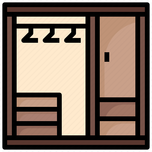 Wardrobe, furniture, household, piece, of, home, closet icon - Download on Iconfinder