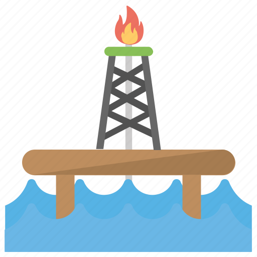 Oil industry, oil platform, oil refinery, oil rig, petroleum refinery icon - Download on Iconfinder