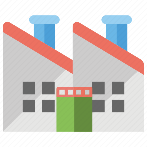 Factory, industry, manufacturing unit, mill, power plant icon - Download on Iconfinder