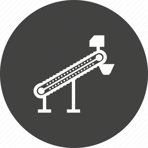 Belt, conveyor, factory, machine, manufacturing, plant, production icon - Download on Iconfinder