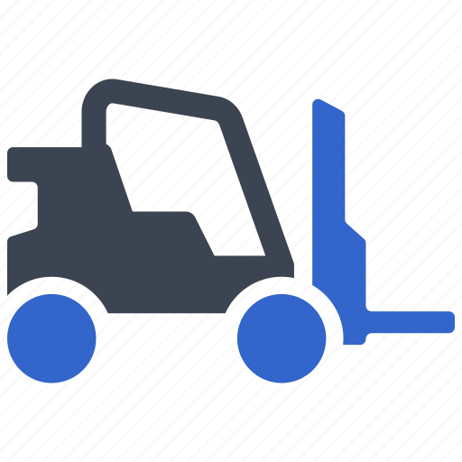Forklift, transportation, truck, vehicle, lifting, fork, logistics icon - Download on Iconfinder