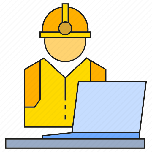 Engineer, laptop, mechanic, monitor, technician icon - Download on Iconfinder
