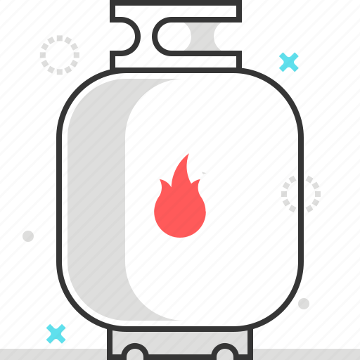 Cooking, fire, gas, gasheat, natural, tank icon - Download on Iconfinder