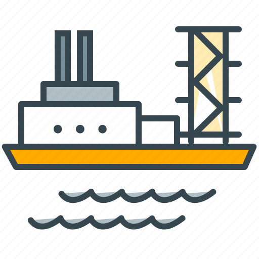 Industry, platform, sea, ship, shipment icon - Download on Iconfinder