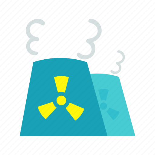 Nuclear, power, plant, industry, building, pipes, pollution icon - Download on Iconfinder