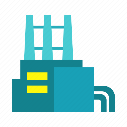 Factory, plant, industry, building, pipes, pollution, production icon - Download on Iconfinder