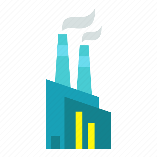 Factory, plant, industry, building, pipes, pollution, production icon - Download on Iconfinder