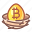 crypto, bitcoin, investment, golden, egg 