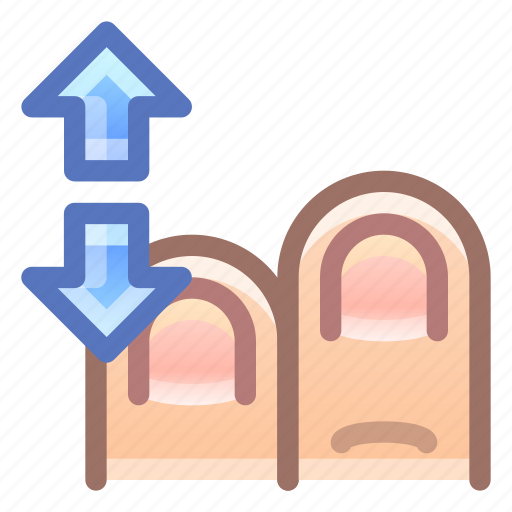 Touch, vertical, scroll, two, fingers icon - Download on Iconfinder