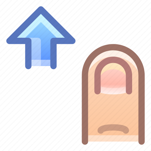 Finger, scroll, up, touch icon - Download on Iconfinder