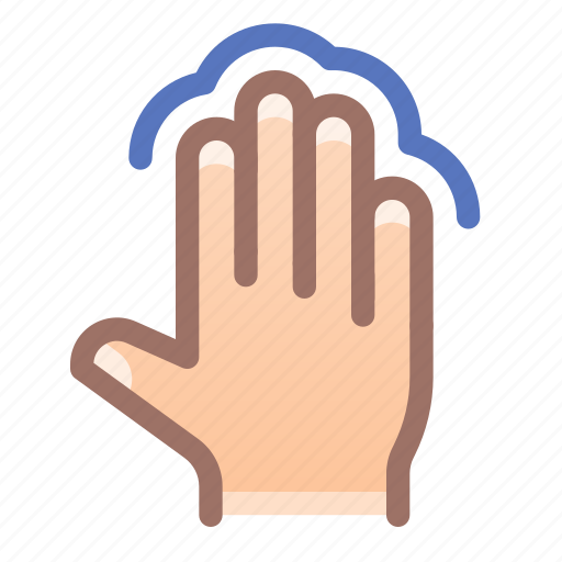 Touch, four, fingers, gesture icon - Download on Iconfinder
