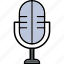 microphone, audio, device, podcast, radio 