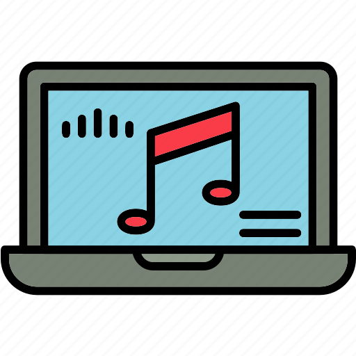 Music, laptop, audio, ui, icon icon - Download on Iconfinder