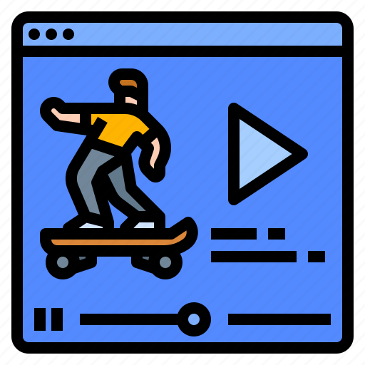 Ambassador, blogger, skateboard, video, vlogger, web, website icon - Download on Iconfinder