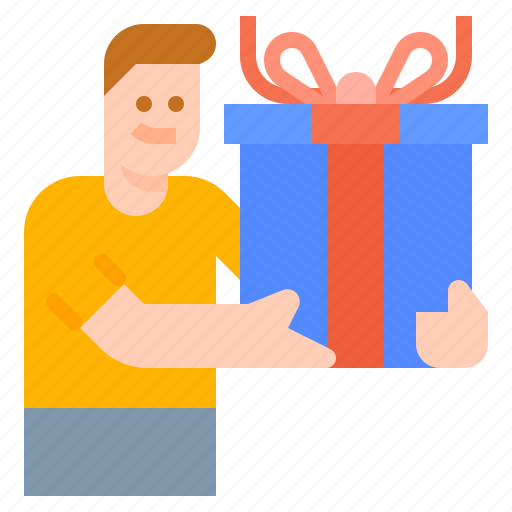 Box, celebrity, gift, man, surprise, voucher icon - Download on Iconfinder