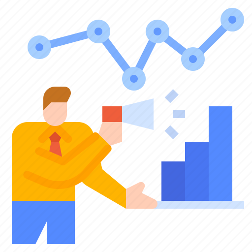 Businessman, chart, man, marketing, statistic, strategy icon - Download on Iconfinder