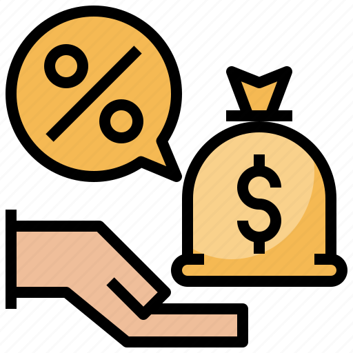 Commission, currency, percent, percentage, sales icon - Download on Iconfinder